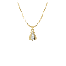Load image into Gallery viewer, Birthstone Bee Necklace | Bow to the Bee Jewelry