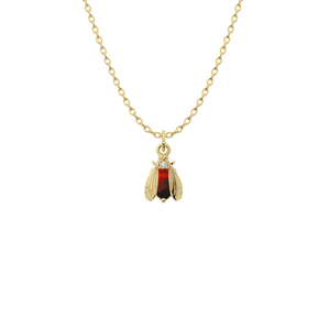 Birthstone Bee Necklace | Bow to the Bee Jewelry