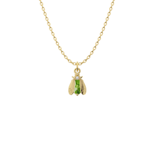Load image into Gallery viewer, Birthstone Bee Necklace | Bow to the Bee Jewelry