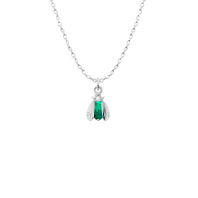 Load image into Gallery viewer, Birthstone Bee Necklace | Bow to the Bee Jewelry
