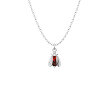 Load image into Gallery viewer, Birthstone Bee Necklace | Bow to the Bee Jewelry