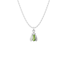 Load image into Gallery viewer, Birthstone Bee Necklace | Bow to the Bee Jewelry