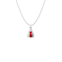 Load image into Gallery viewer, Birthstone Bee Necklace | Bow to the Bee Jewelry