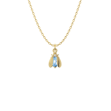 Load image into Gallery viewer, Birthstone Bee Necklace | Bow to the Bee Jewelry