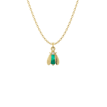 Load image into Gallery viewer, Birthstone Bee Necklace | Bow to the Bee Jewelry