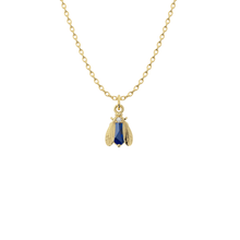 Load image into Gallery viewer, Birthstone Bee Necklace | Bow to the Bee Jewelry