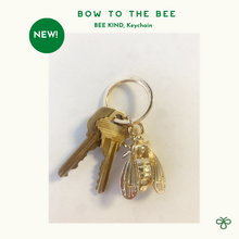 Load image into Gallery viewer, Bee Kind Keychain | Bow to the Bee Jewelry