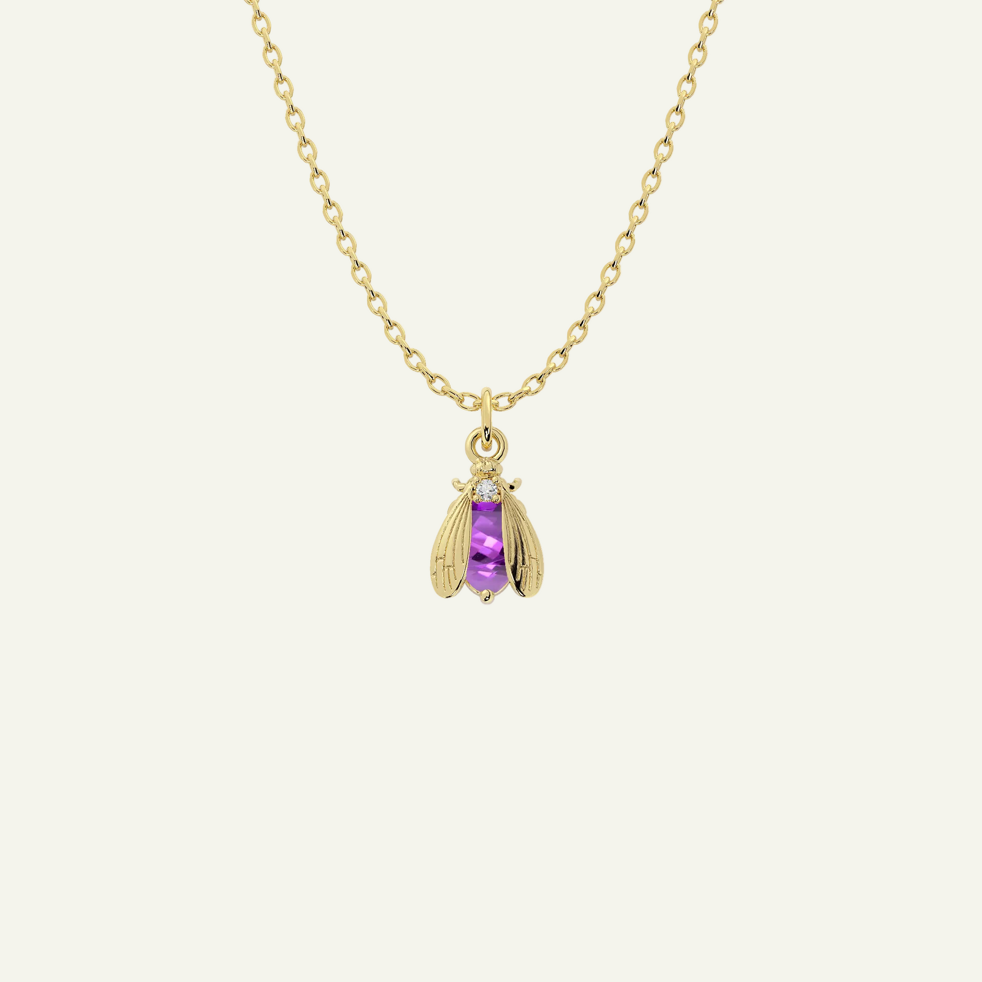 Birthstone Bee Necklace | Bow to the Bee Jewelry