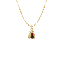 Load image into Gallery viewer, Birthstone Bee Necklace | Bow to the Bee Jewelry