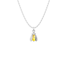 Load image into Gallery viewer, Birthstone Bee Necklace | Bow to the Bee Jewelry