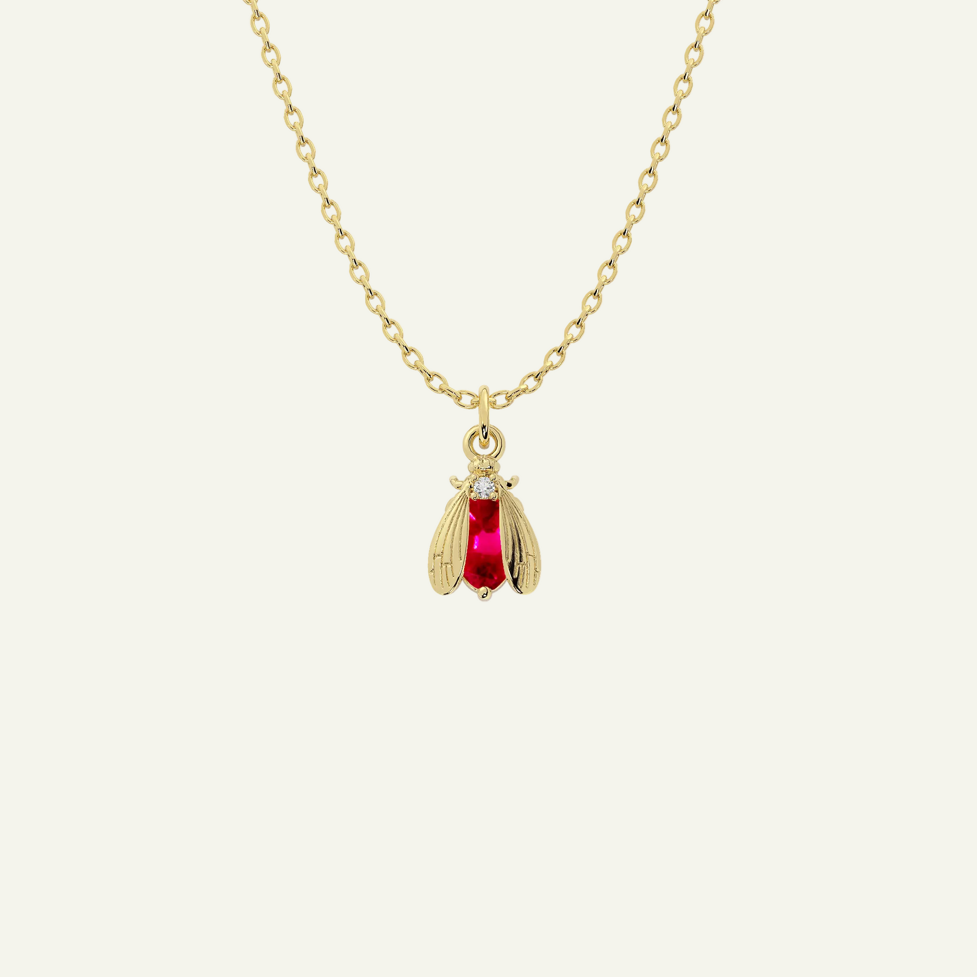 Birthstone Bee Necklace | Bow to the Bee Jewelry