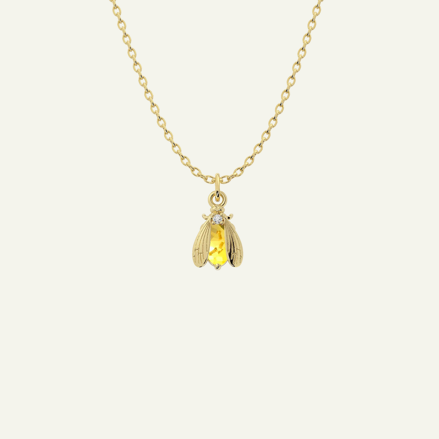 Birthstone Bee Necklace | Bow to the Bee Jewelry