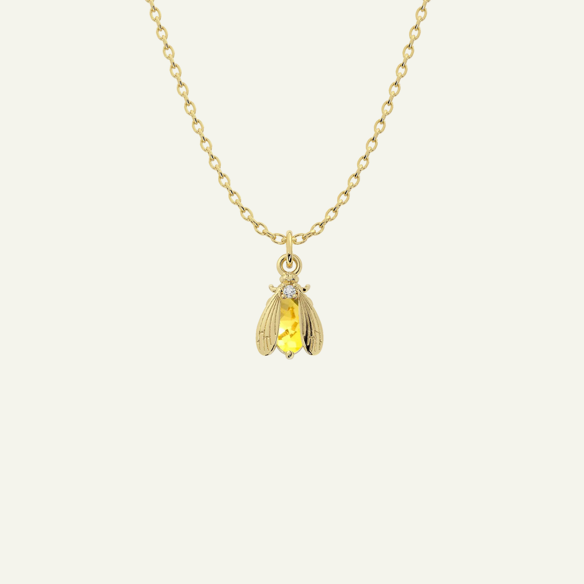 Birthstone Bee Necklace | Bow to the Bee Jewelry