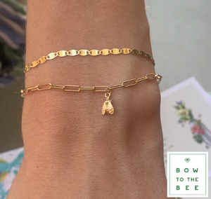 Gold Bee Bracelet for Woman, 14k Gold Bracelet | BEE LOVE