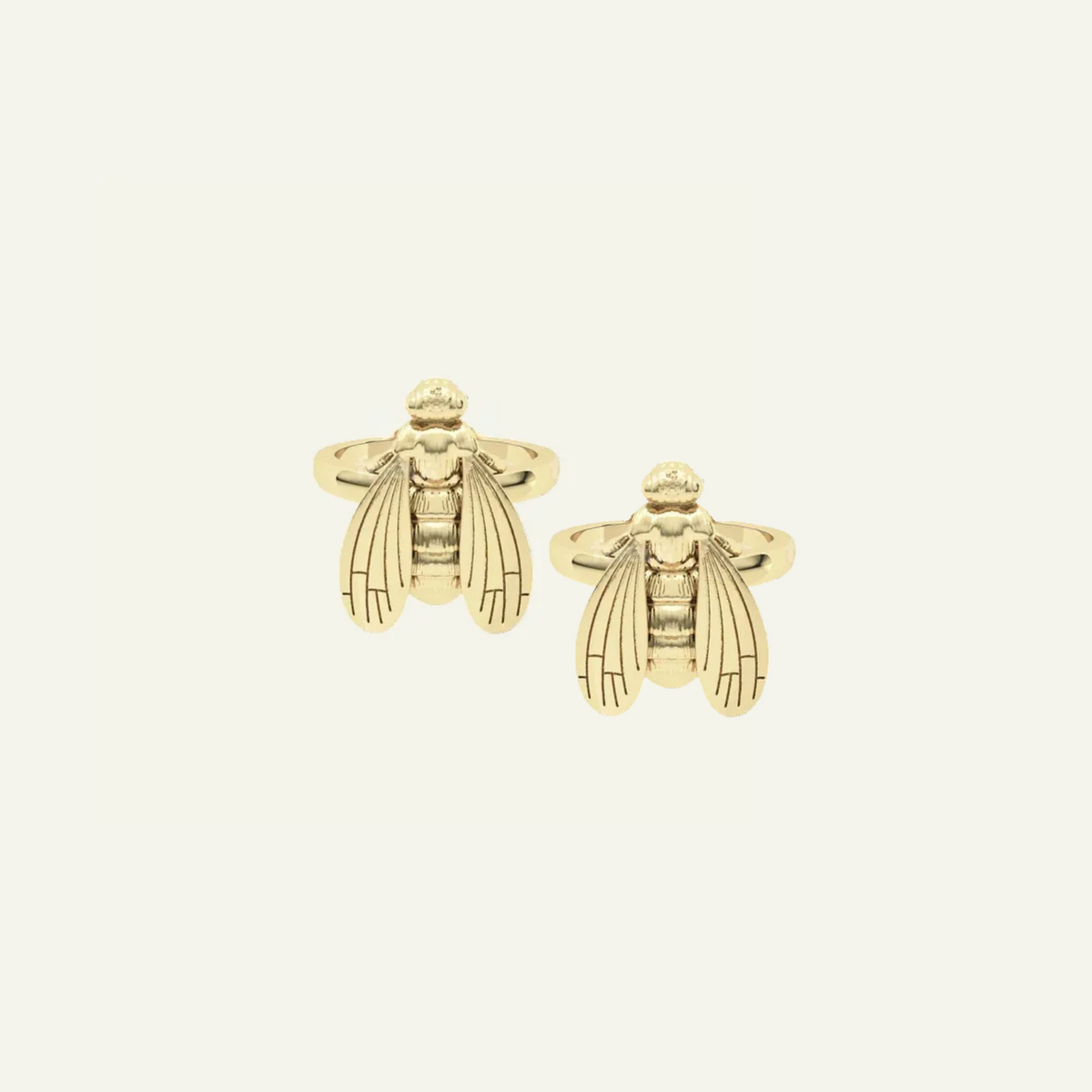 Mother Daughter Melissae Bee Ring 14 Gold Filled, Goddess of the Sacred Hive