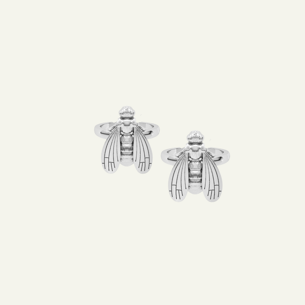 Mother Daughter Melissae Bee Ring, Silver