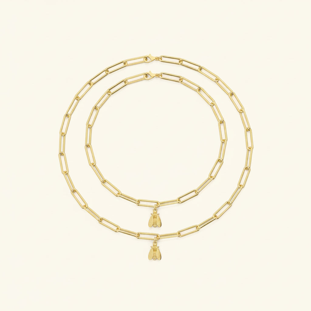 gold mother daughter bracelet