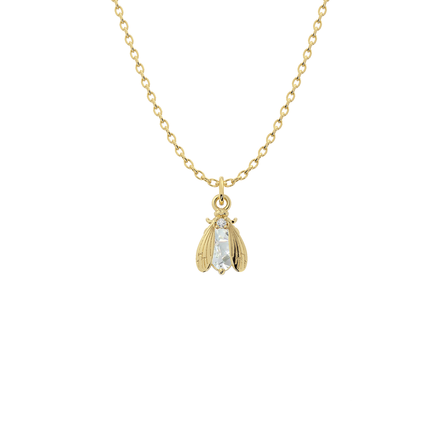 Wholesale Birthstone Bee Necklace in Gold or Silver | Bow to the Bee