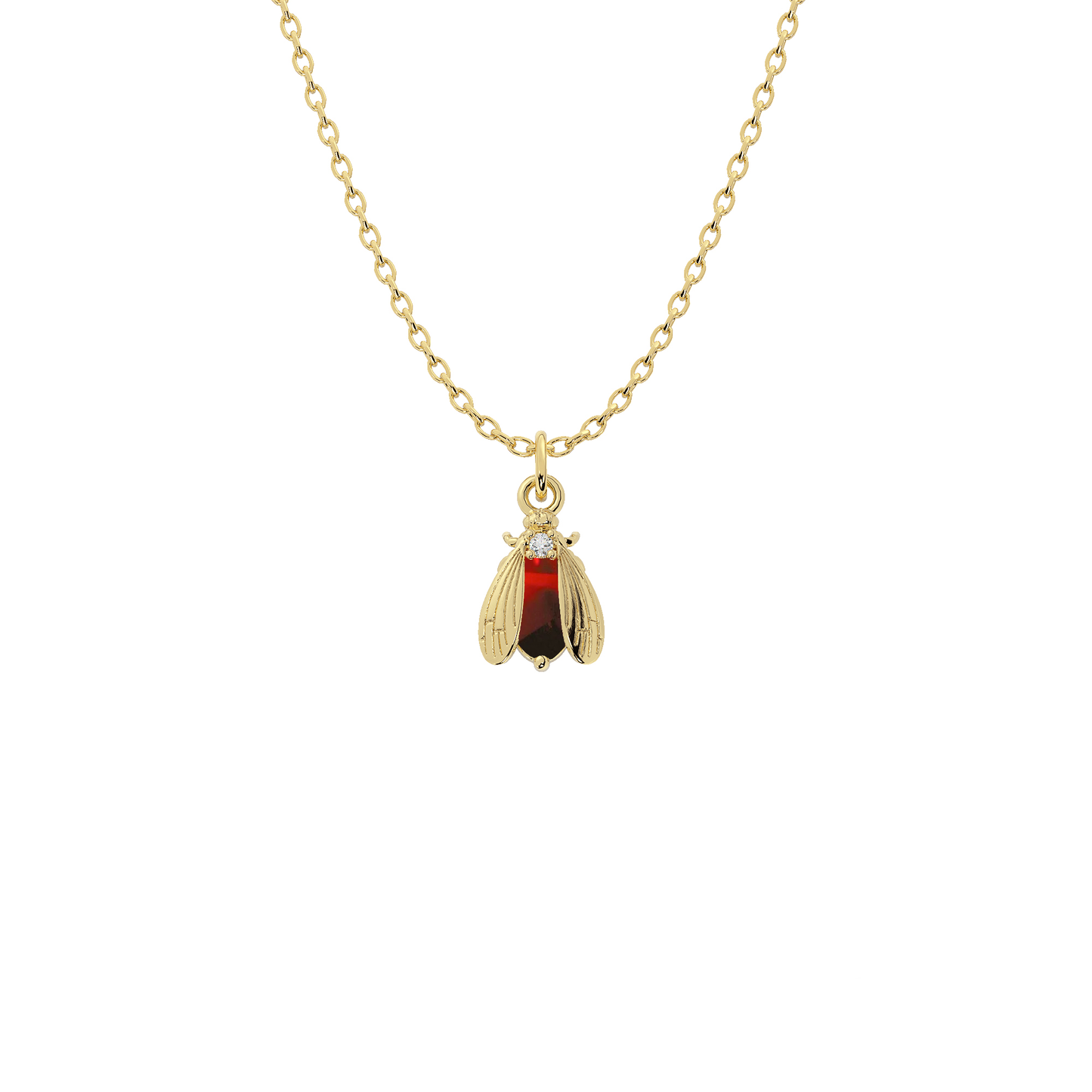 Wholesale Birthstone Bee Necklace in Gold or Silver | Bow to the Bee
