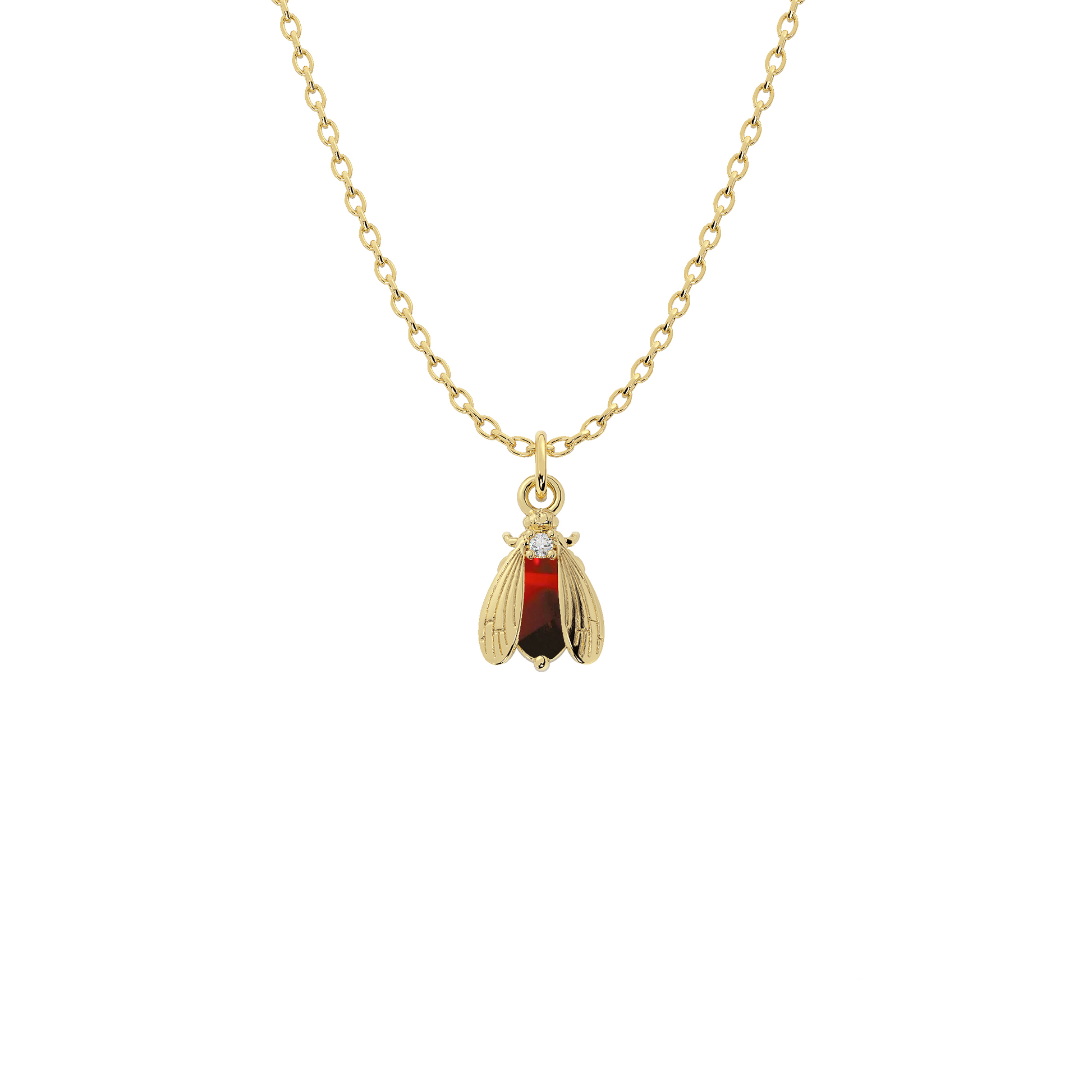 Wholesale Birthstone Bee Necklace in Gold or Silver | Bow to the Bee