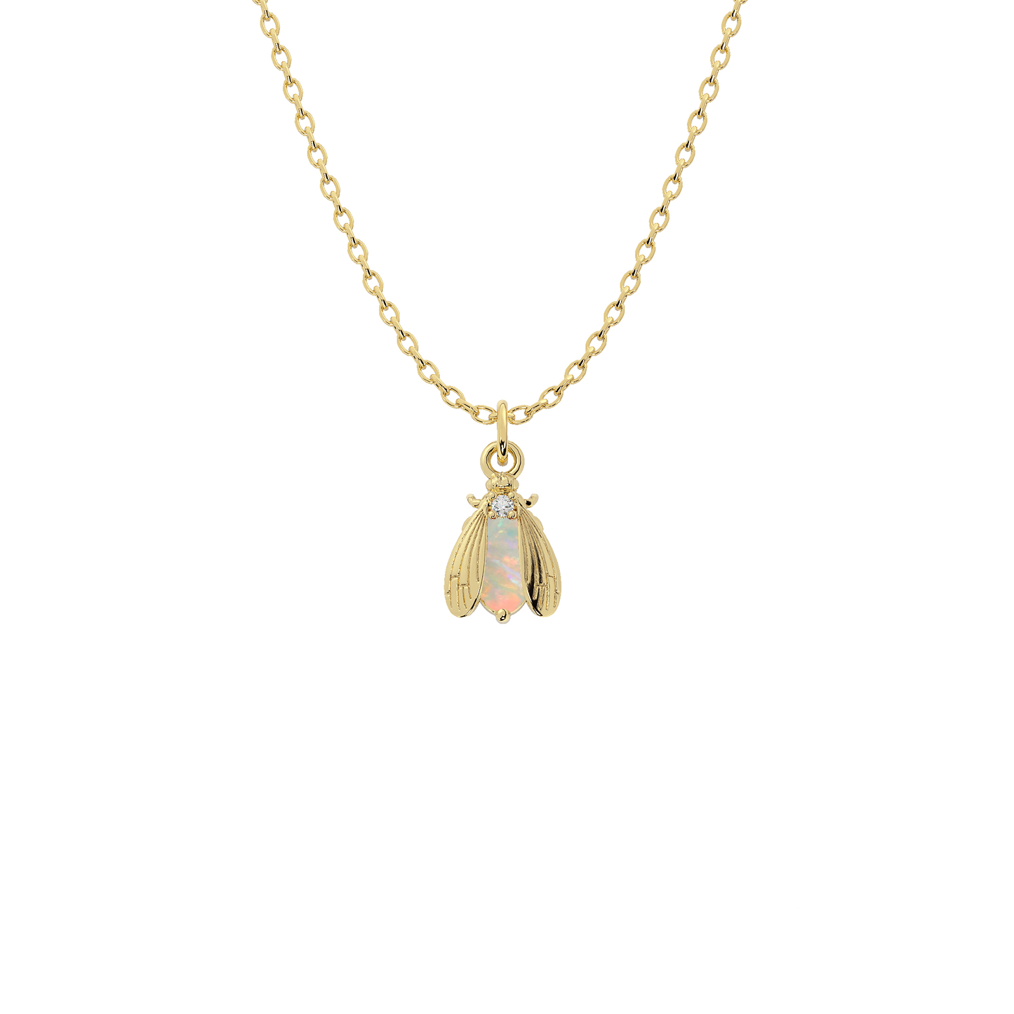 Wholesale Birthstone Bee Necklace in Gold or Silver | Bow to the Bee