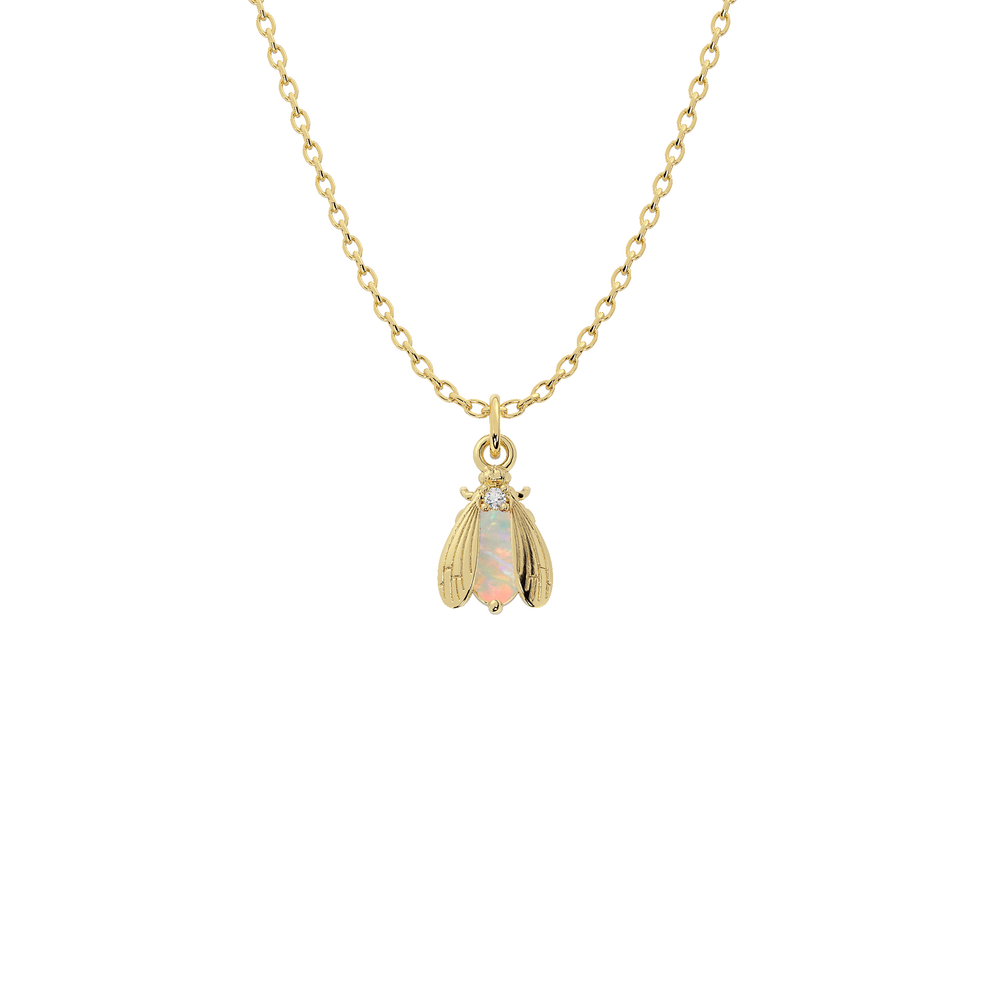 Wholesale Birthstone Bee Necklace in Gold or Silver | Bow to the Bee