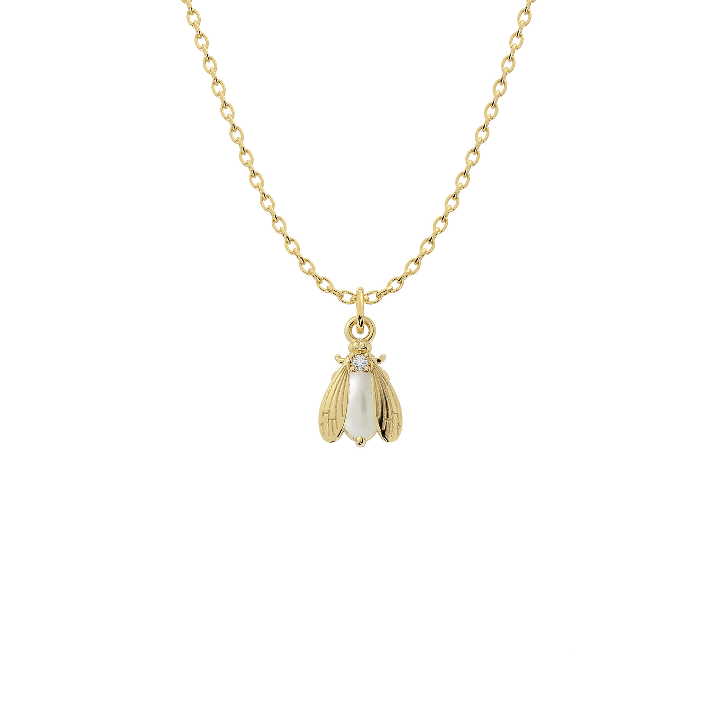 Wholesale Birthstone Bee Necklace in Gold or Silver | Bow to the Bee