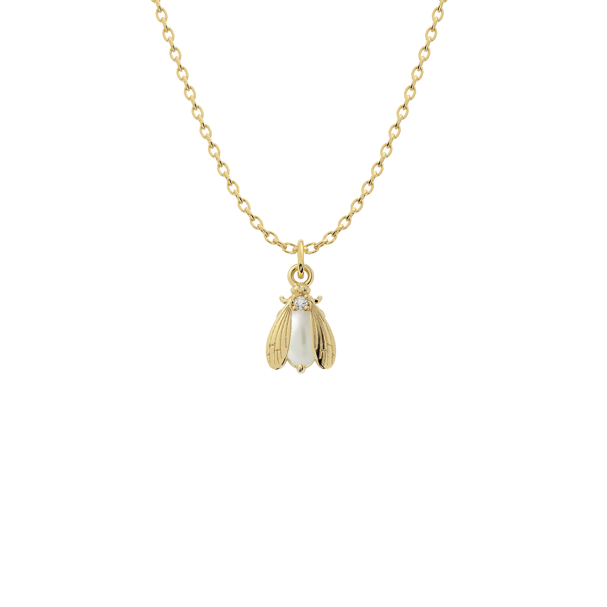 Wholesale Birthstone Bee Necklace in Gold or Silver | Bow to the Bee