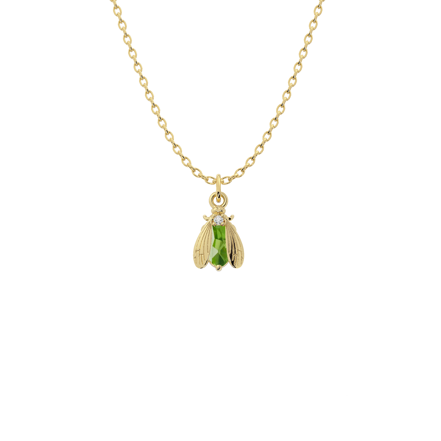 Wholesale Birthstone Bee Necklace in Gold or Silver | Bow to the Bee