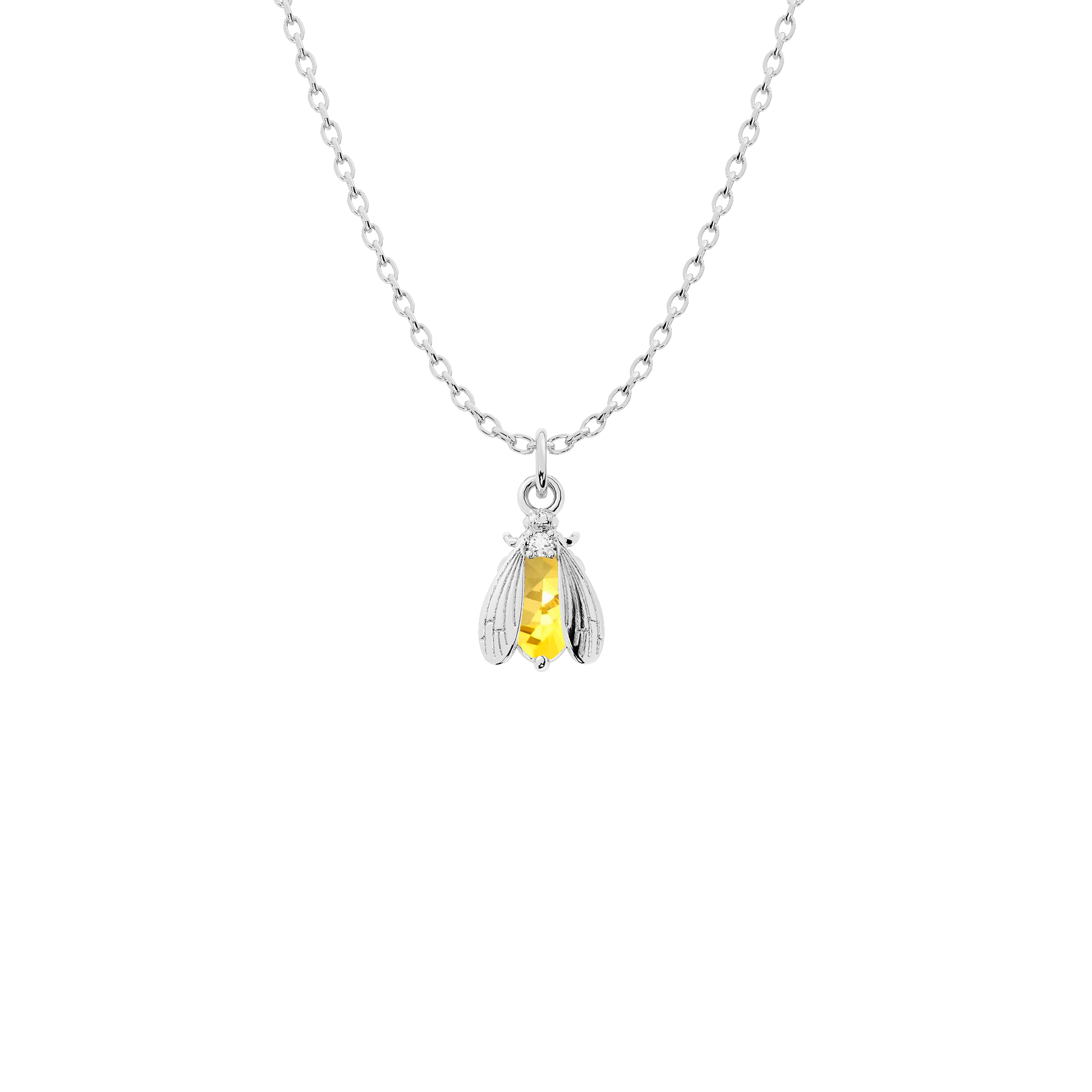 Wholesale Birthstone Bee Necklace in Gold or Silver | Bow to the Bee