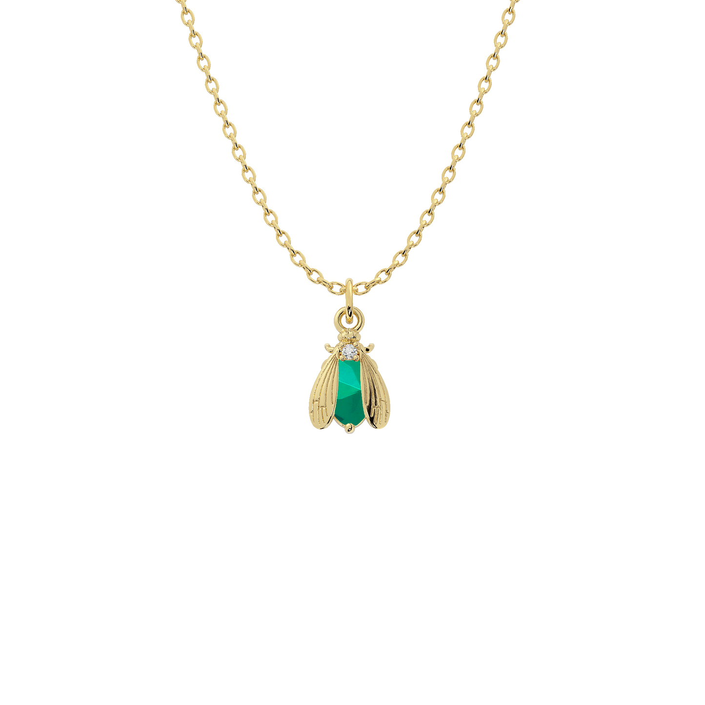 Wholesale Birthstone Bee Necklace in Gold or Silver | Bow to the Bee
