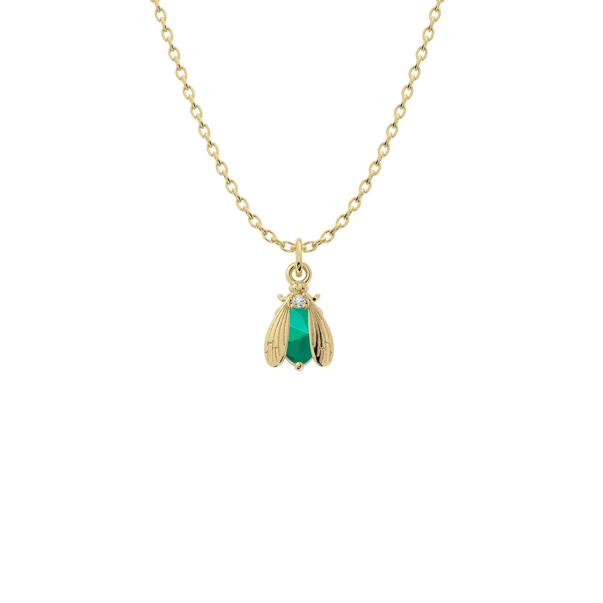 Wholesale Birthstone Bee Necklace in Gold or Silver | Bow to the Bee