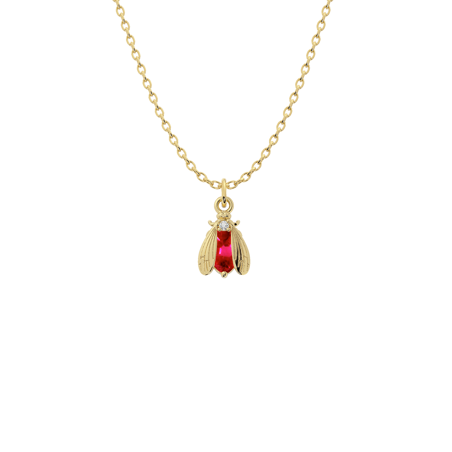 Wholesale Birthstone Bee Necklace in Gold or Silver | Bow to the Bee