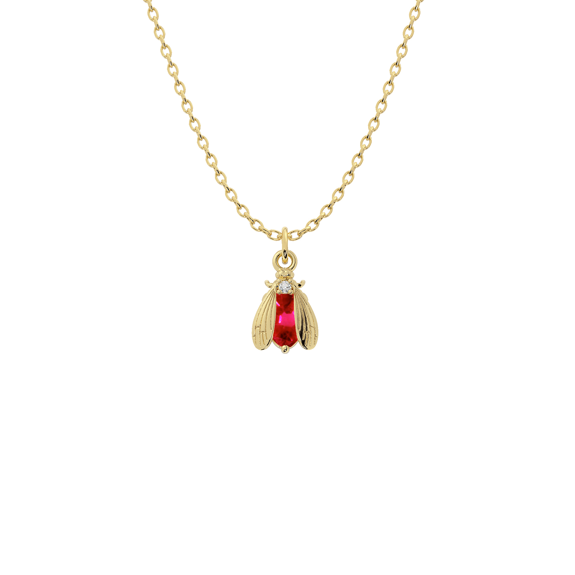 Wholesale Birthstone Bee Necklace in Gold or Silver | Bow to the Bee