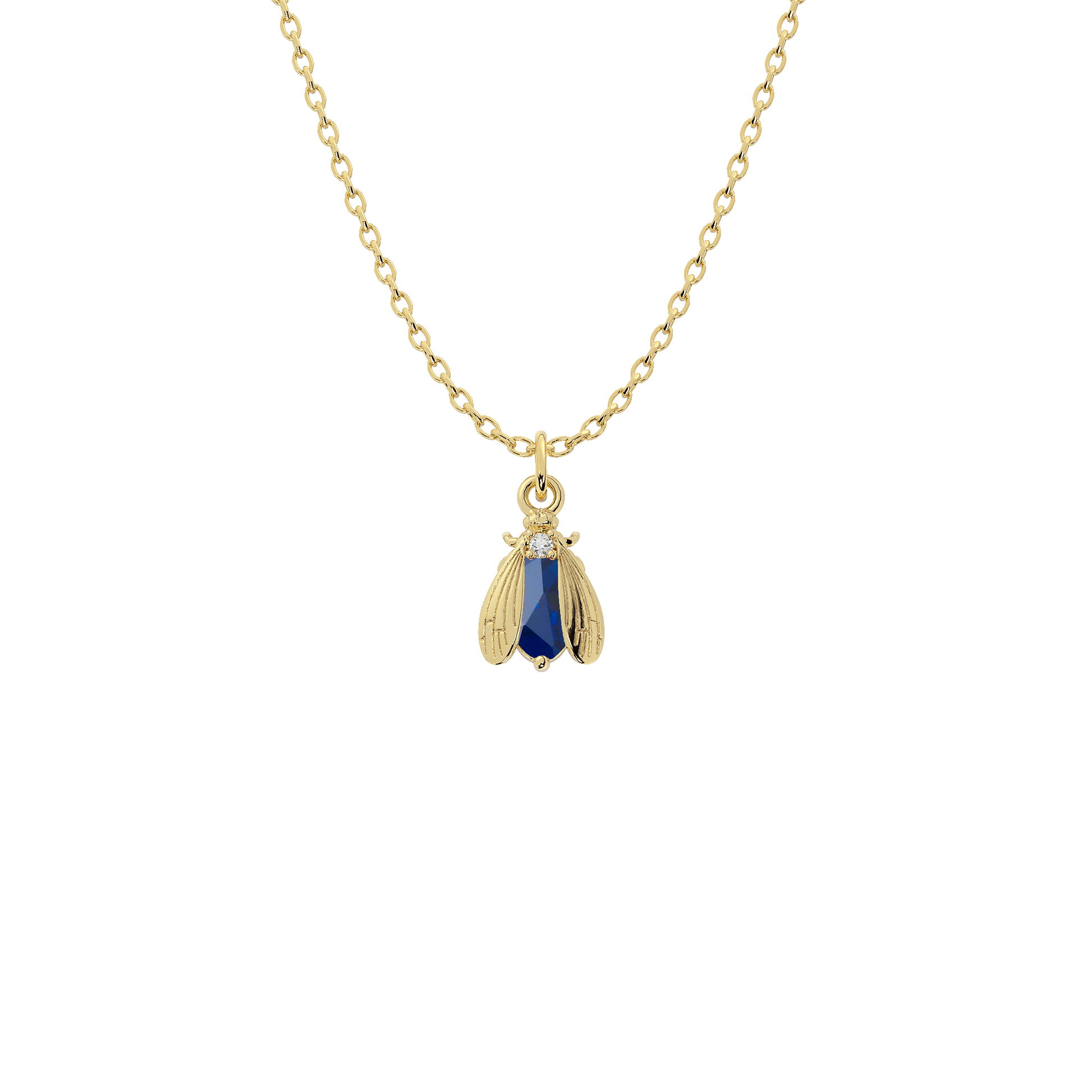 Wholesale Birthstone Bee Necklace in Gold or Silver | Bow to the Bee