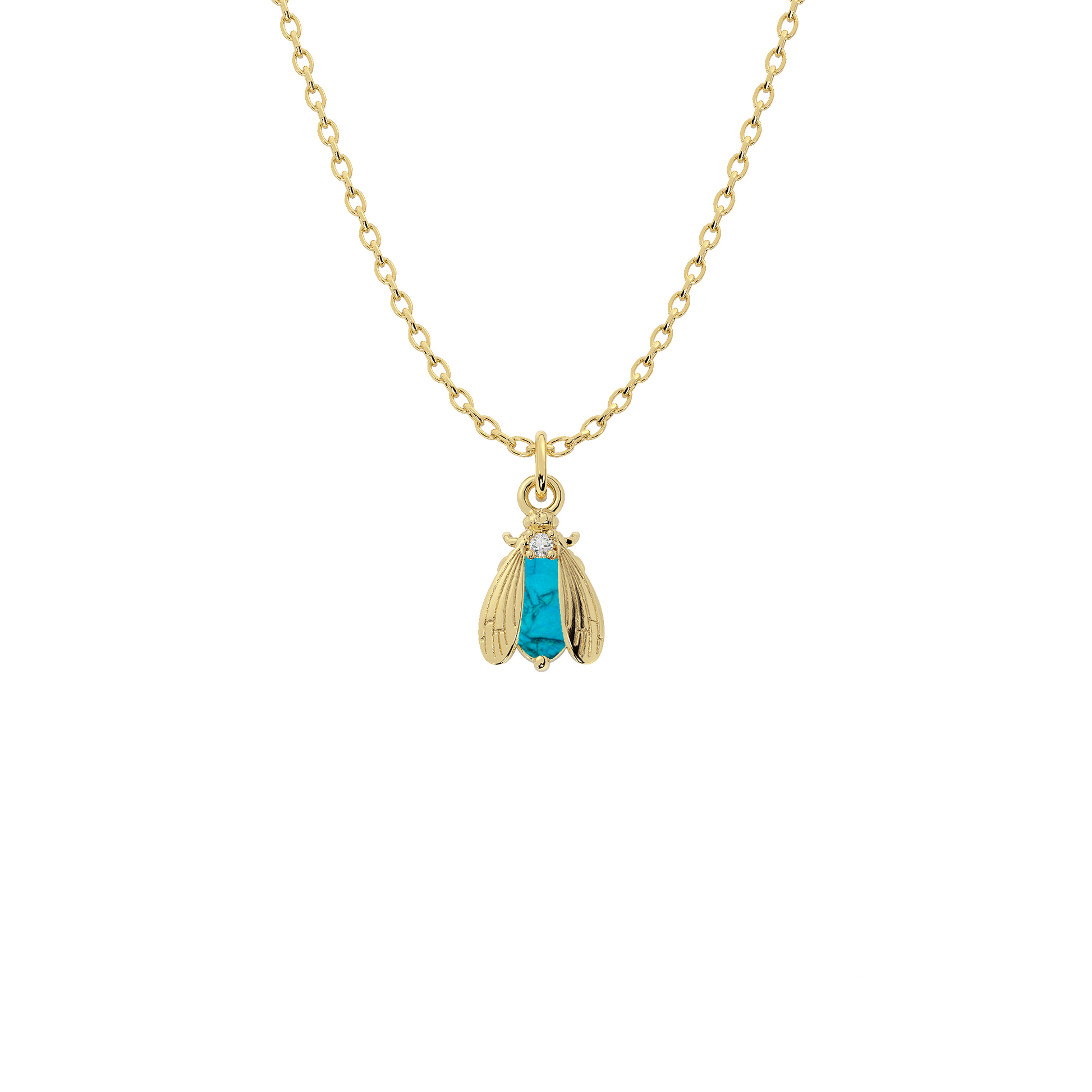 Wholesale Birthstone Bee Necklace in Gold or Silver | Bow to the Bee