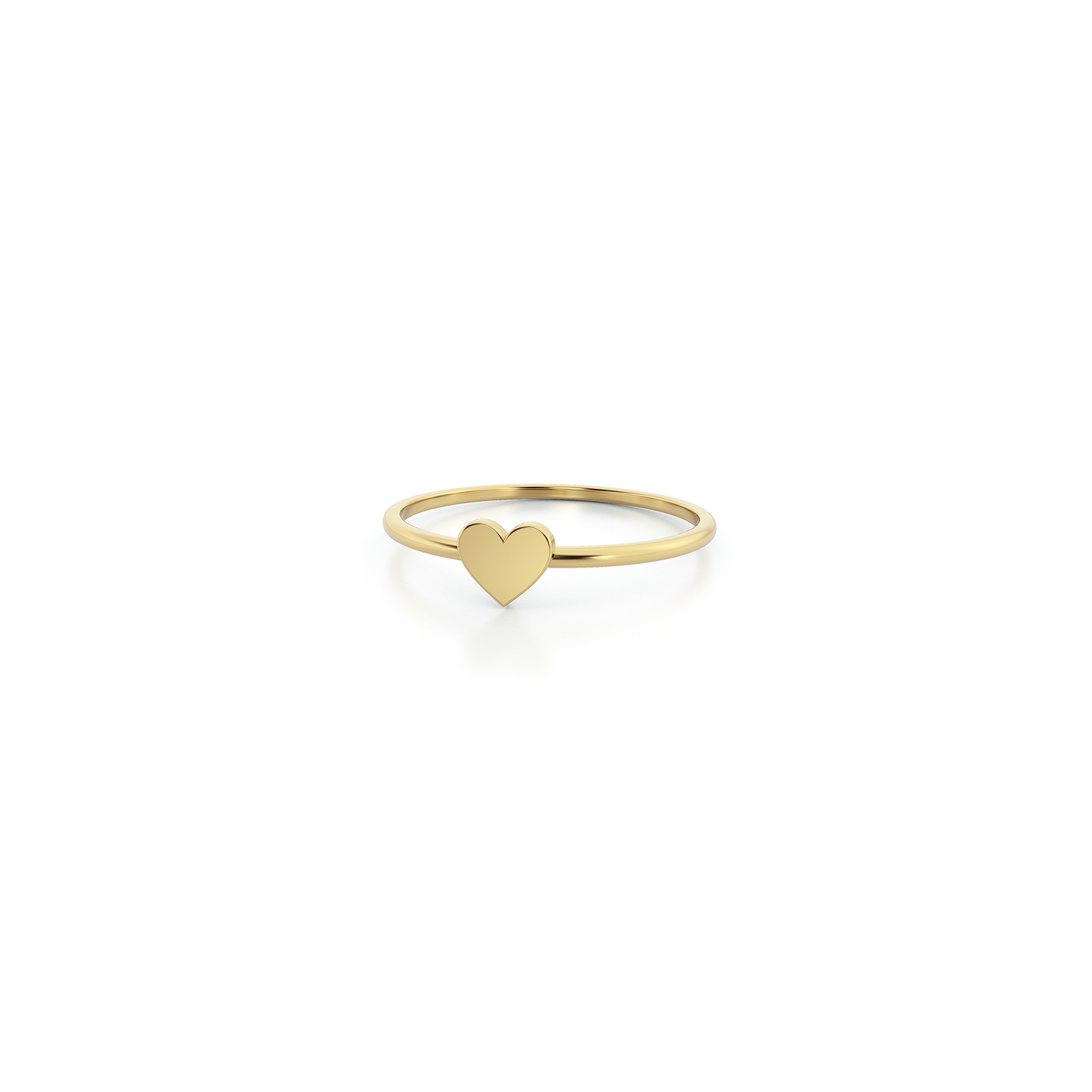 Mini Modern Heart Ring in Gold or Silver | BEE KIND |wholesale