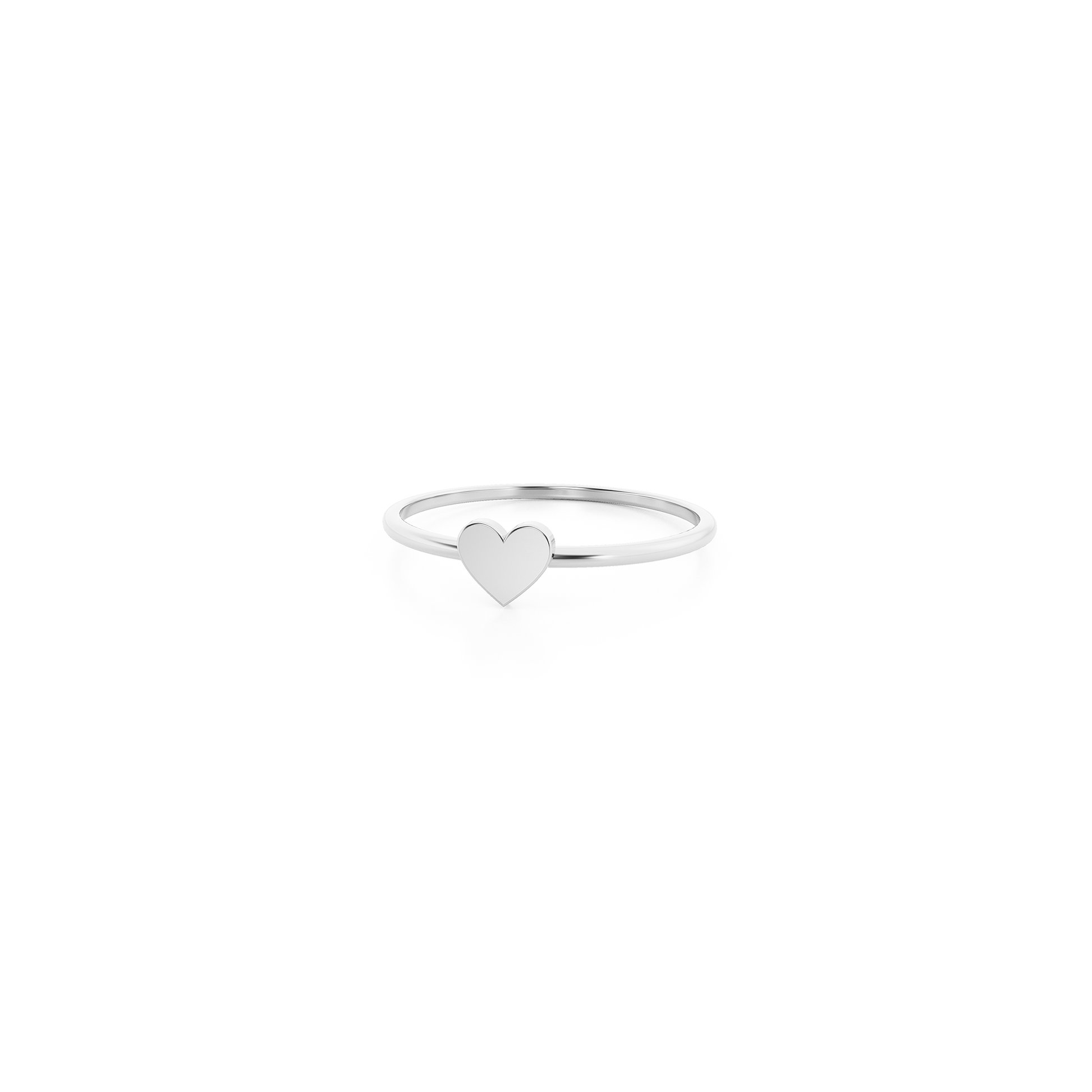 Mini Modern Heart Ring in Gold or Silver | BEE KIND |wholesale