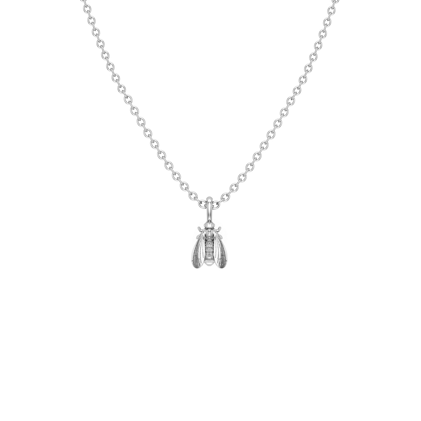 Mini Modern Bee Necklace in 14k Recycled Gold | BEE JOY