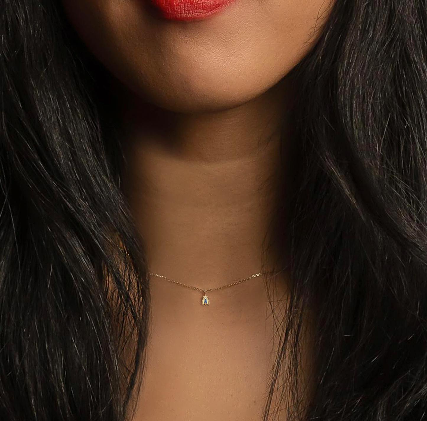 Wholesale Birthstone Bee Necklace in Gold or Silver | Bow to the Bee