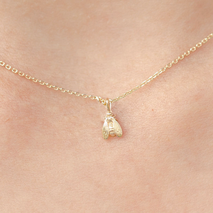 gold bee necklace