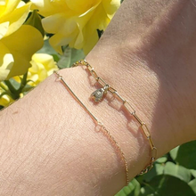 Load image into Gallery viewer, Gold Bee Bracelet for Woman, 14k Gold Bracelet | BEE LOVE