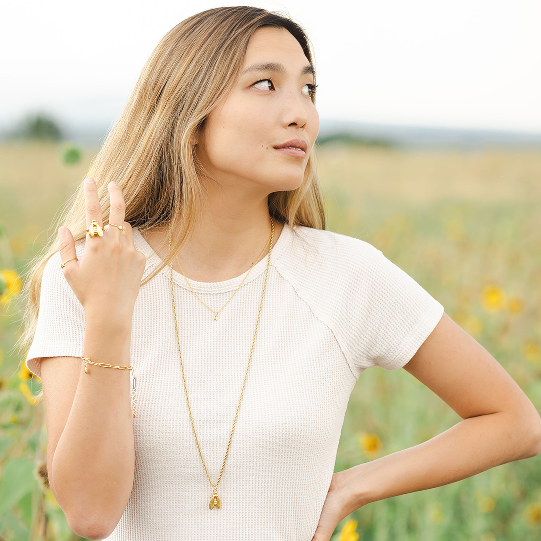 Mini Modern Bee Necklace | BEE JOY | Wholesale