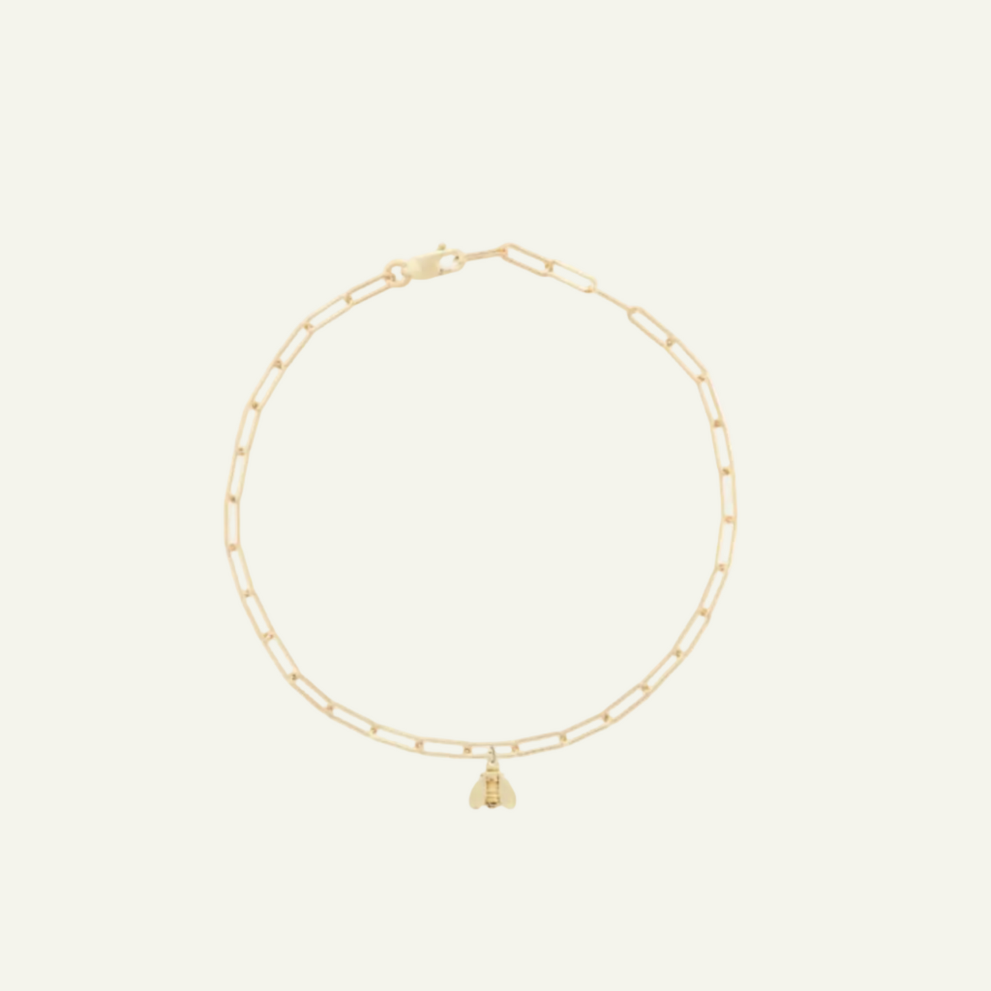 gold bee bracelet