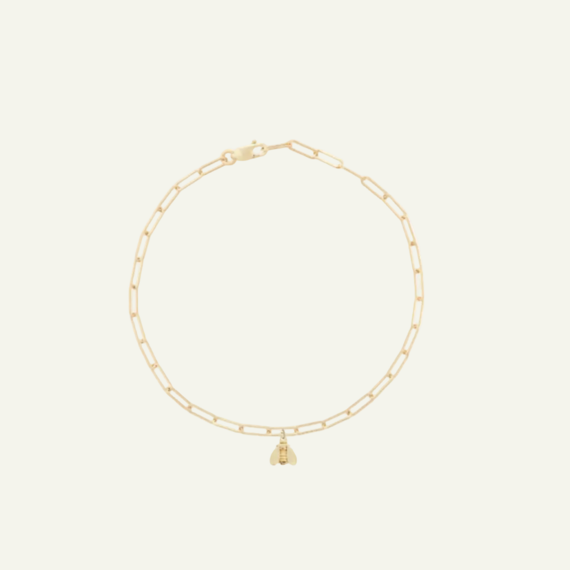 gold bee bracelet