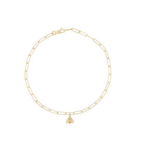 gold bee bracelet