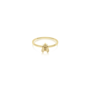 gold bee ring