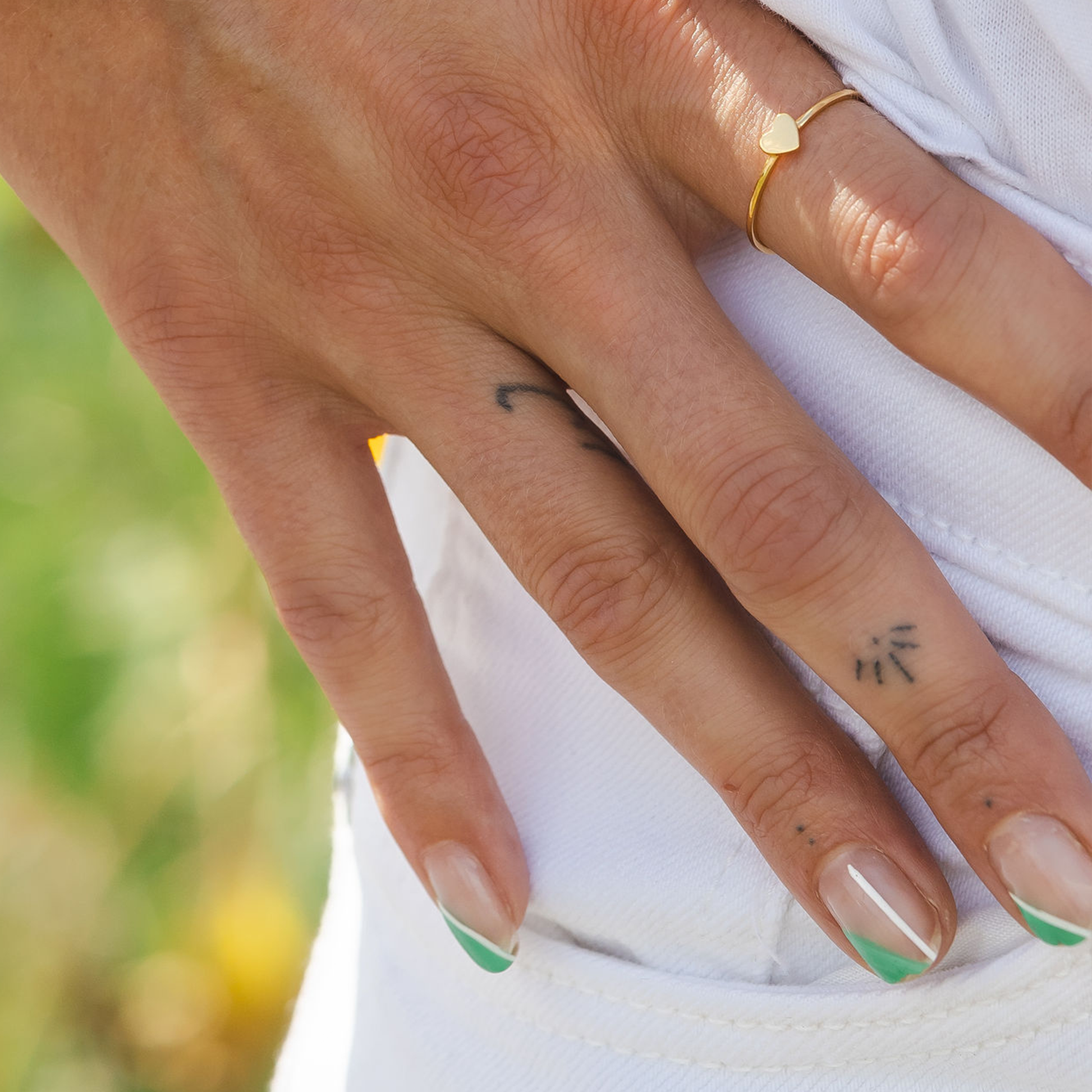 Mini Modern Heart Ring in Gold or Silver | BEE KIND |wholesale