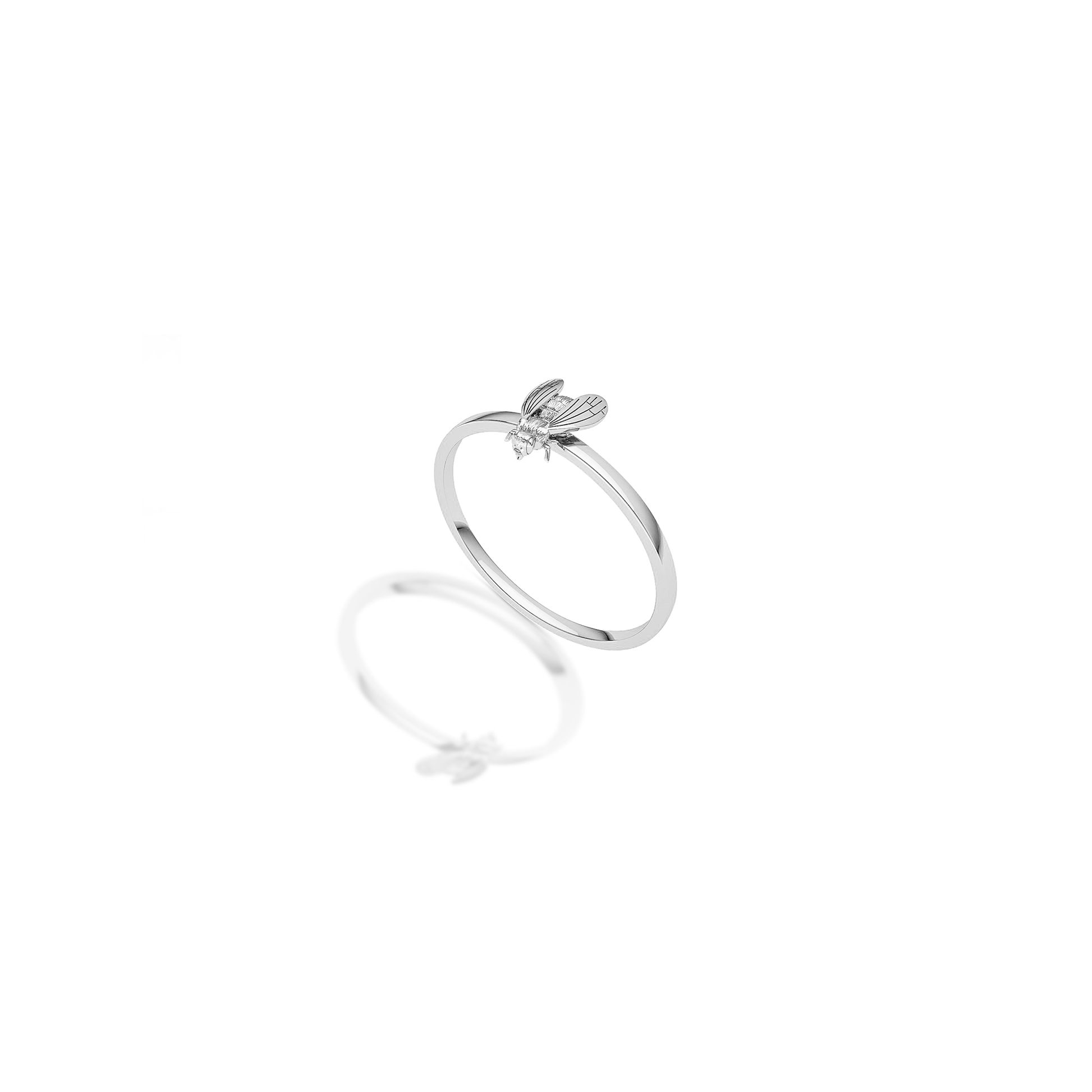 silver bee ring