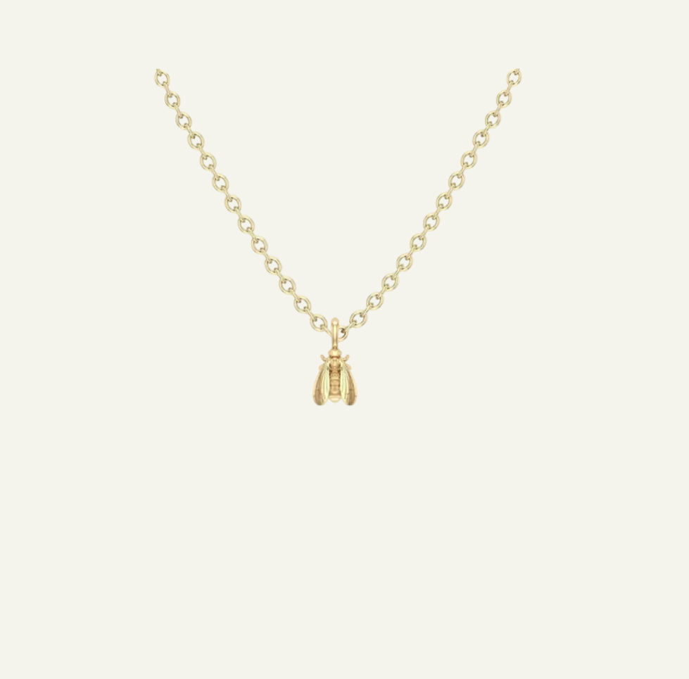 gold bee necklace